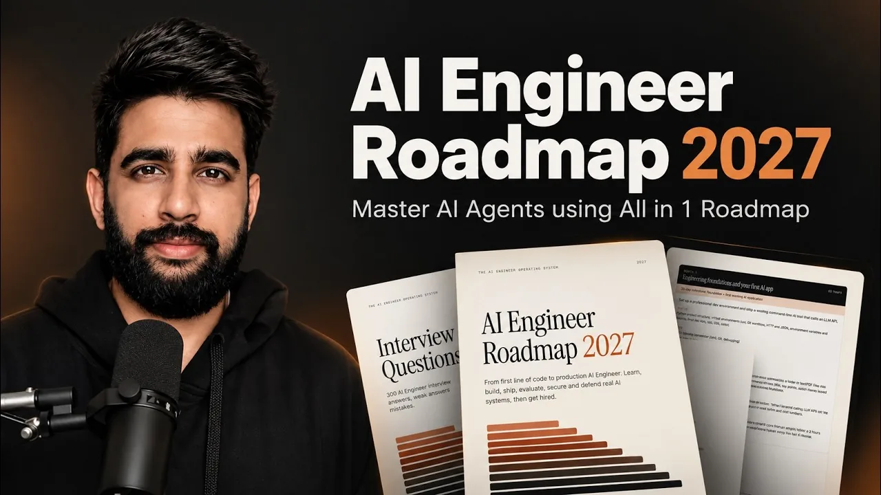 Sonu Kumar explaining the AI Engineer Roadmap 2027 on YouTube
